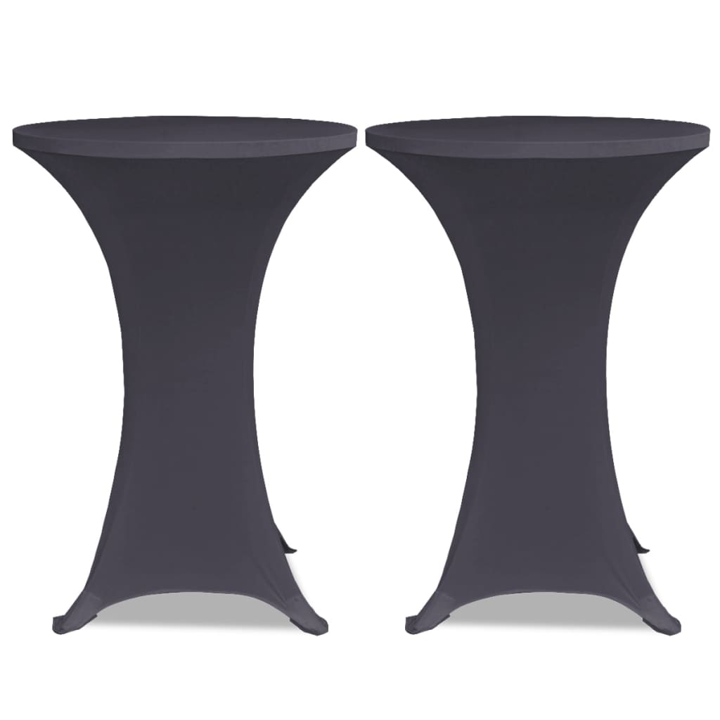 Stretch Table Cover 4 pcs 70 cm Anthracite