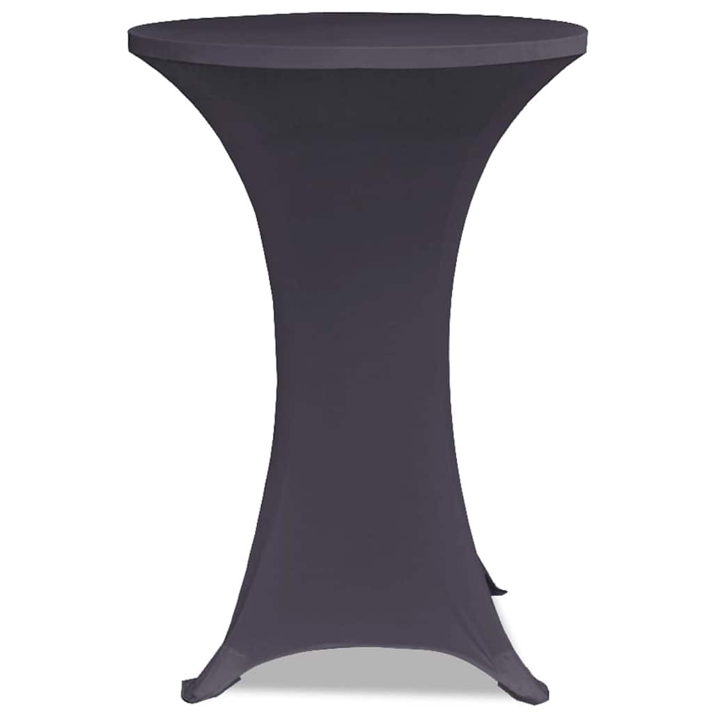 Stretch Table Cover 4 pcs 70 cm Anthracite