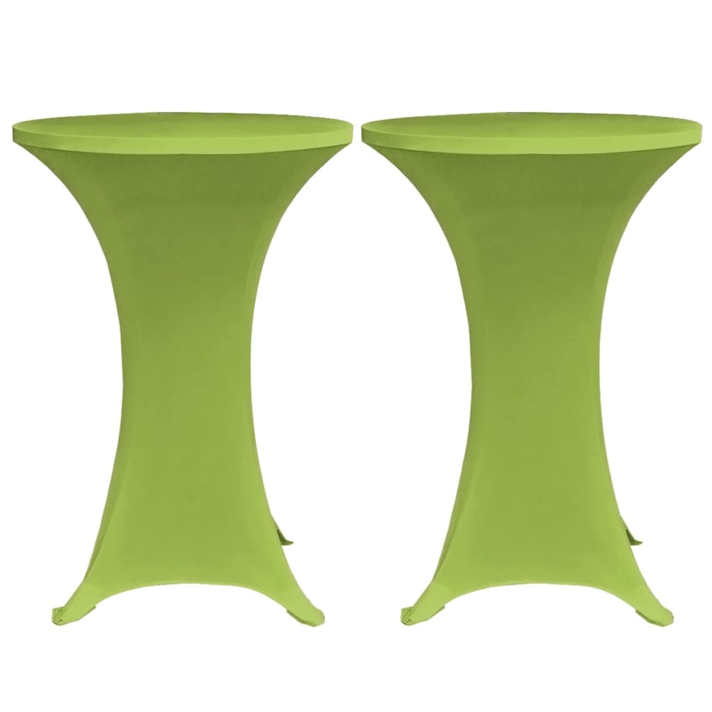 vidaXL Stretch Table Cover 4 pcs 70 cm Green