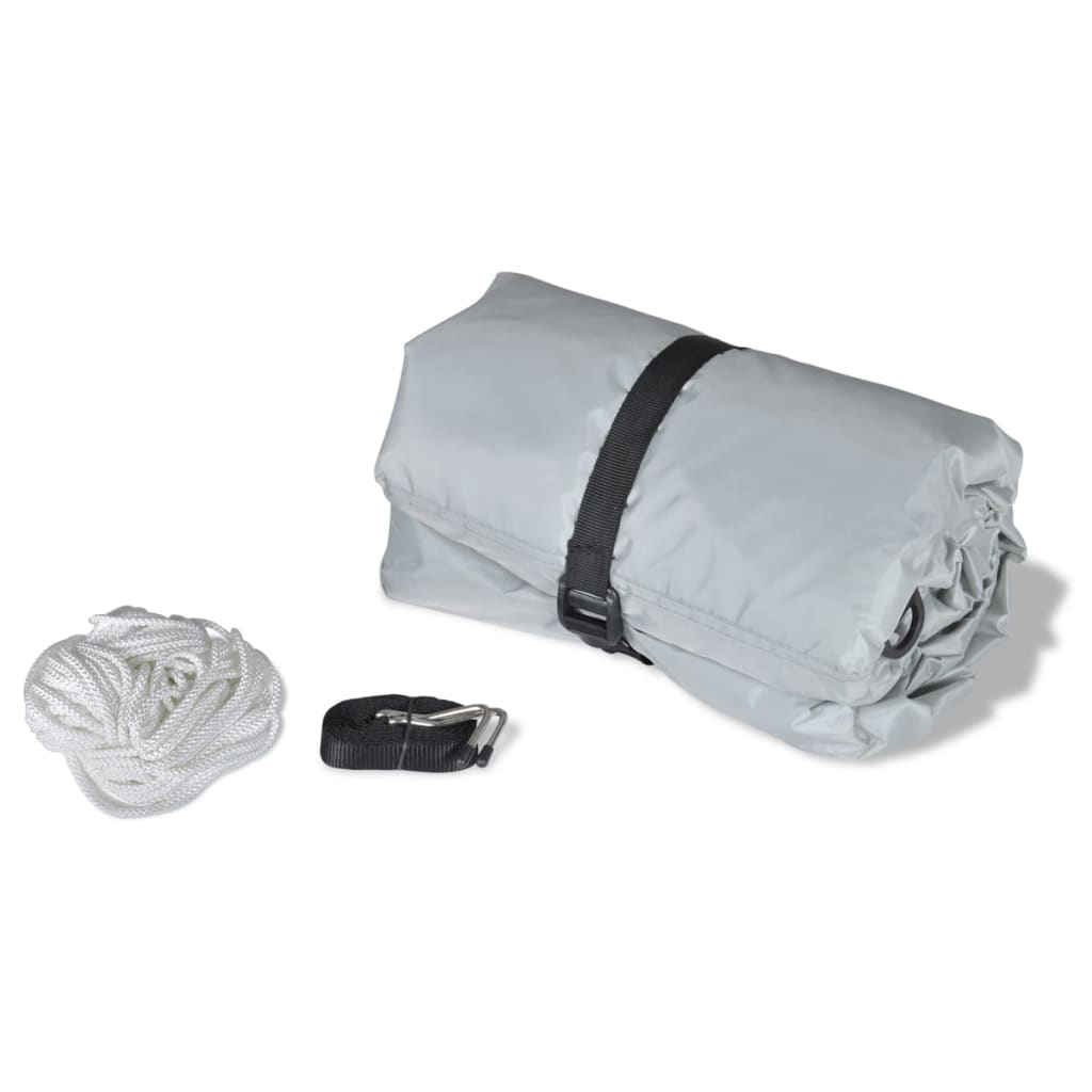 vidaXL Boat Covers 2 pcs Grey Length 610-671 cm Width 254 cm