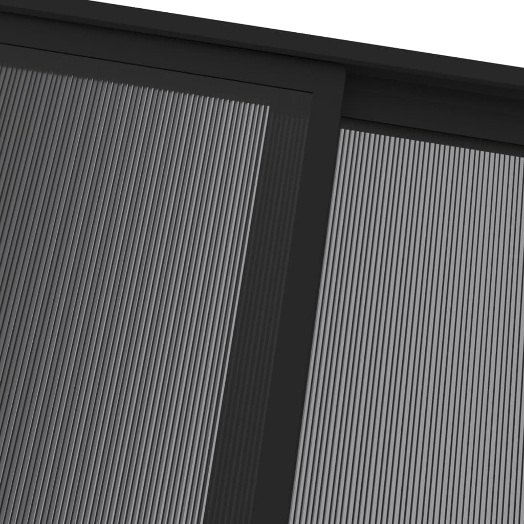 Gazebo with Roof Anthracite 4x3x2.5 m Aluminium and Steel