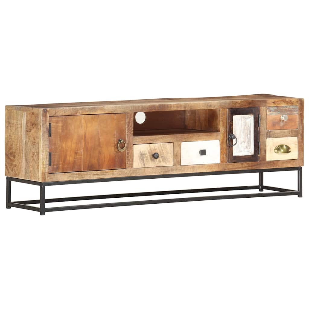 286506 vidaXL TV Cabinet 120x30x40 cm Solid Reclaimed Wood