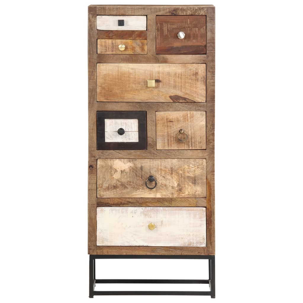 Drawer Cabinet 45x30x105 cm Solid Reclaimed Wood