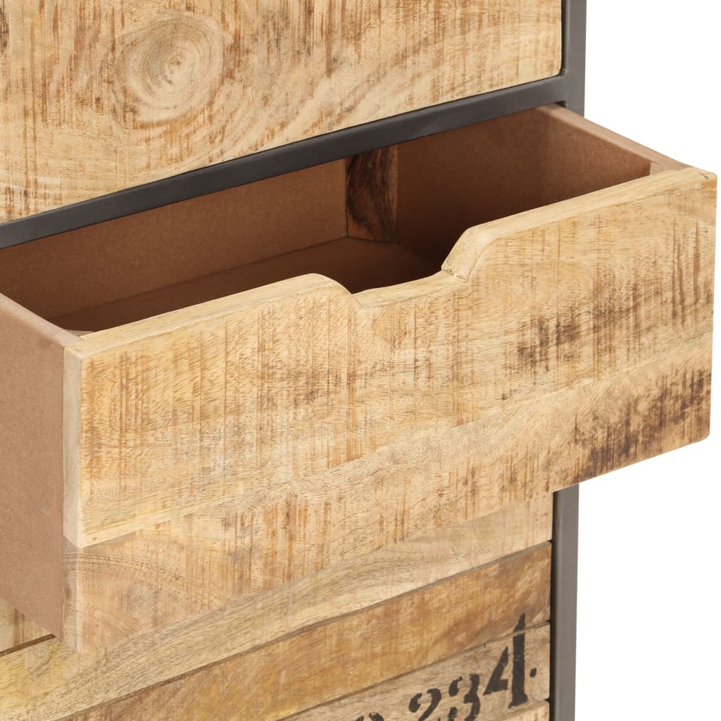 Drawer Cabinet 45x30x105 cm Solid Mango Wood