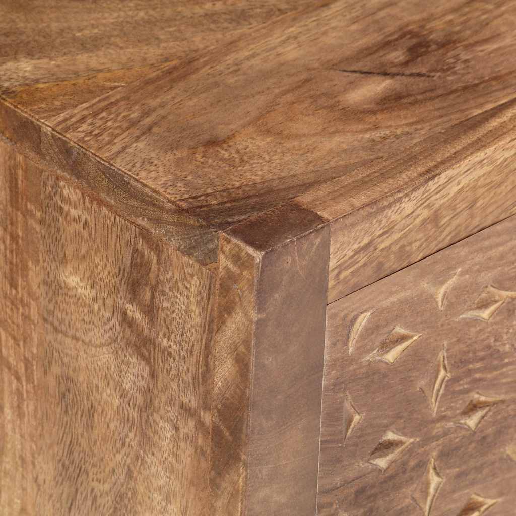 286554 vidaXL Bedside Cabinet 40x30x50 cm Solid Mango Wood