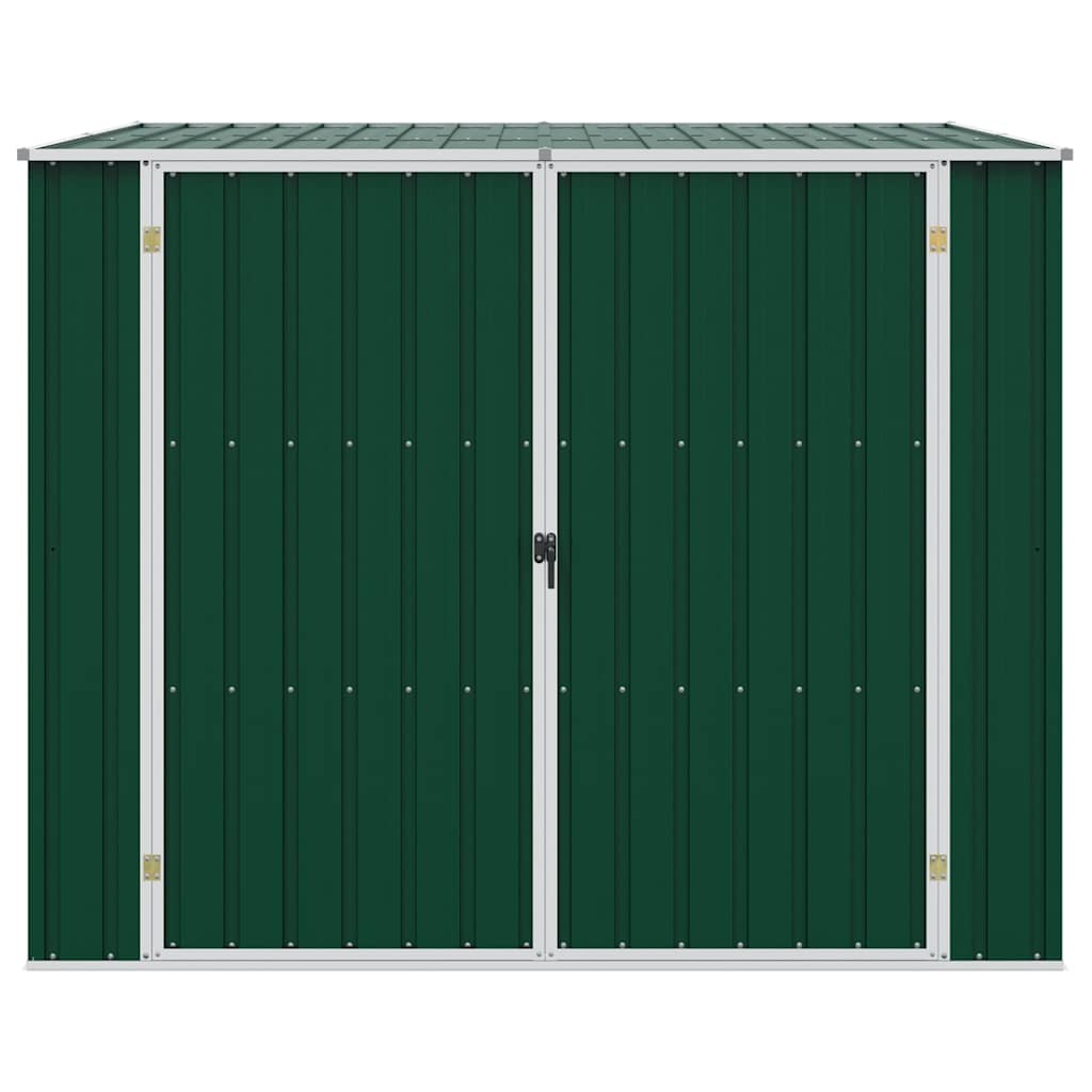Garden Shed Green 195x198x159 cm Galvanised Steel