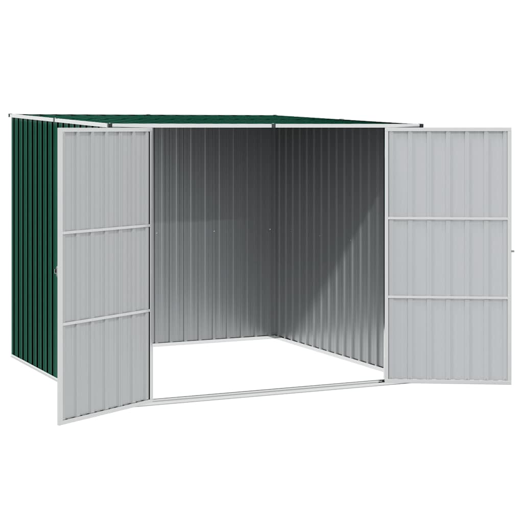 Garden Shed Green 195x198x159 cm Galvanised Steel