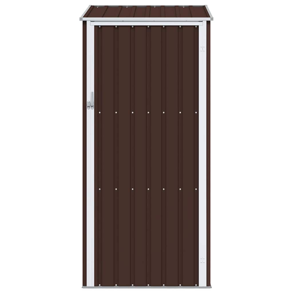 Garden Shed Brown 87x98x159 cm Galvanised Steel