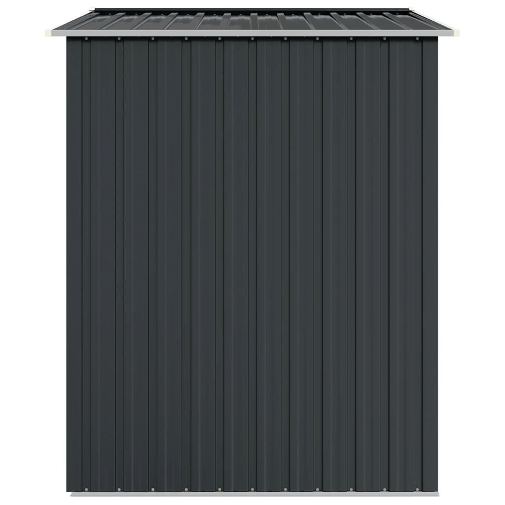 Garden Shed Anthracite 205x129x183 cm Galvanised Steel