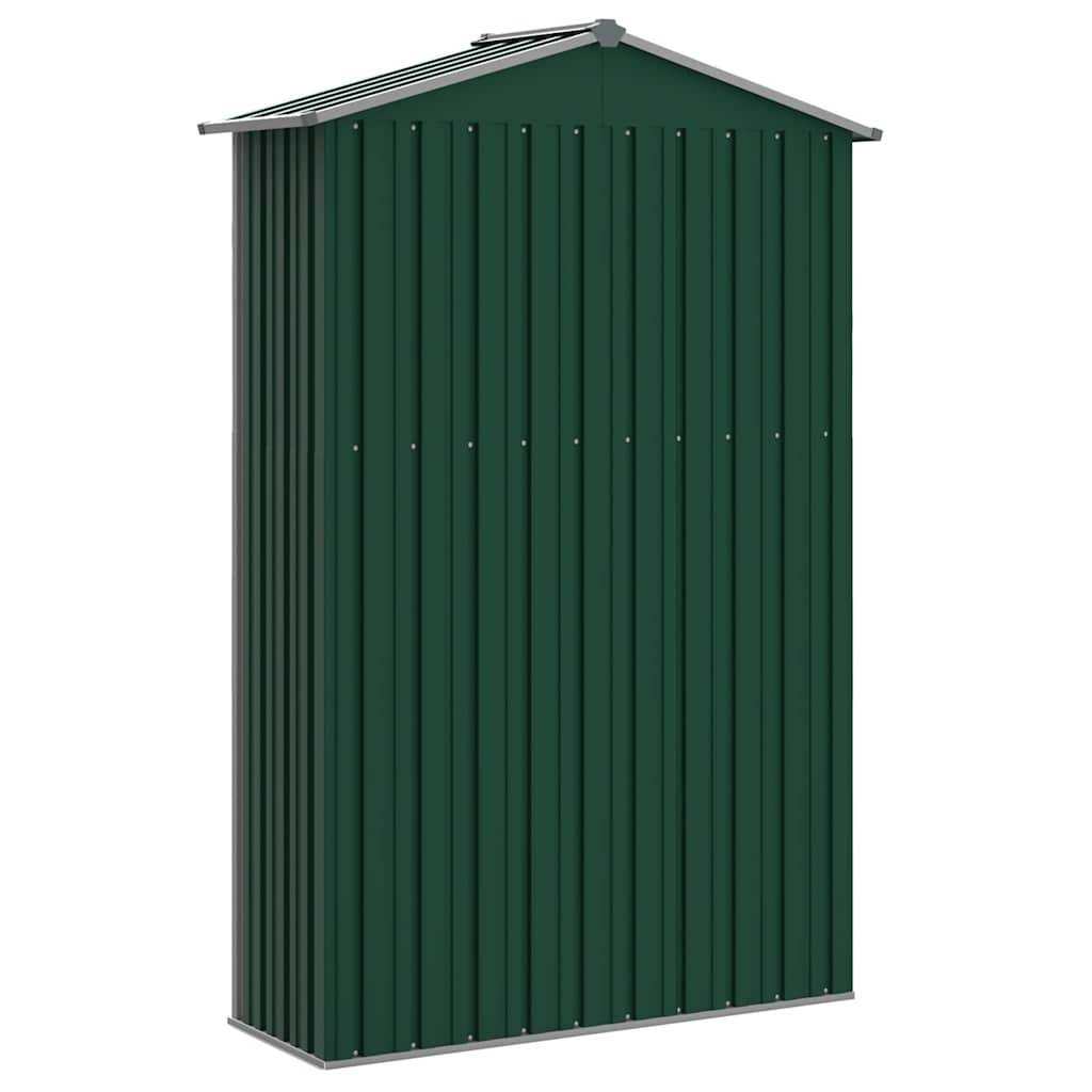 Garden Shed Green 116x45x175 cm Galvanised Steel
