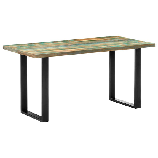 285832 vidaXL Dining Table 160x80x75 cm Solid Reclaimed Wood