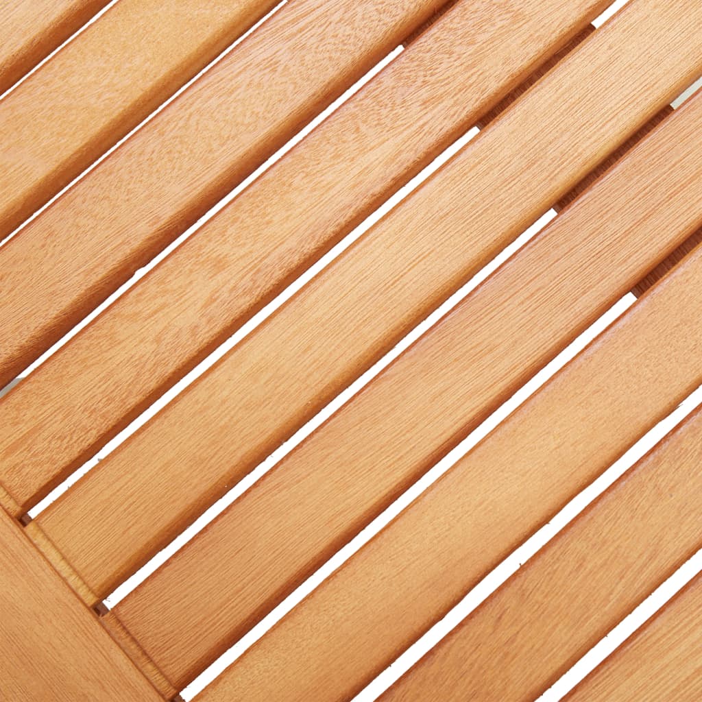 Bench | Natural Wood | Solid eucalyptus wood | 64 cm | Durable | Bench