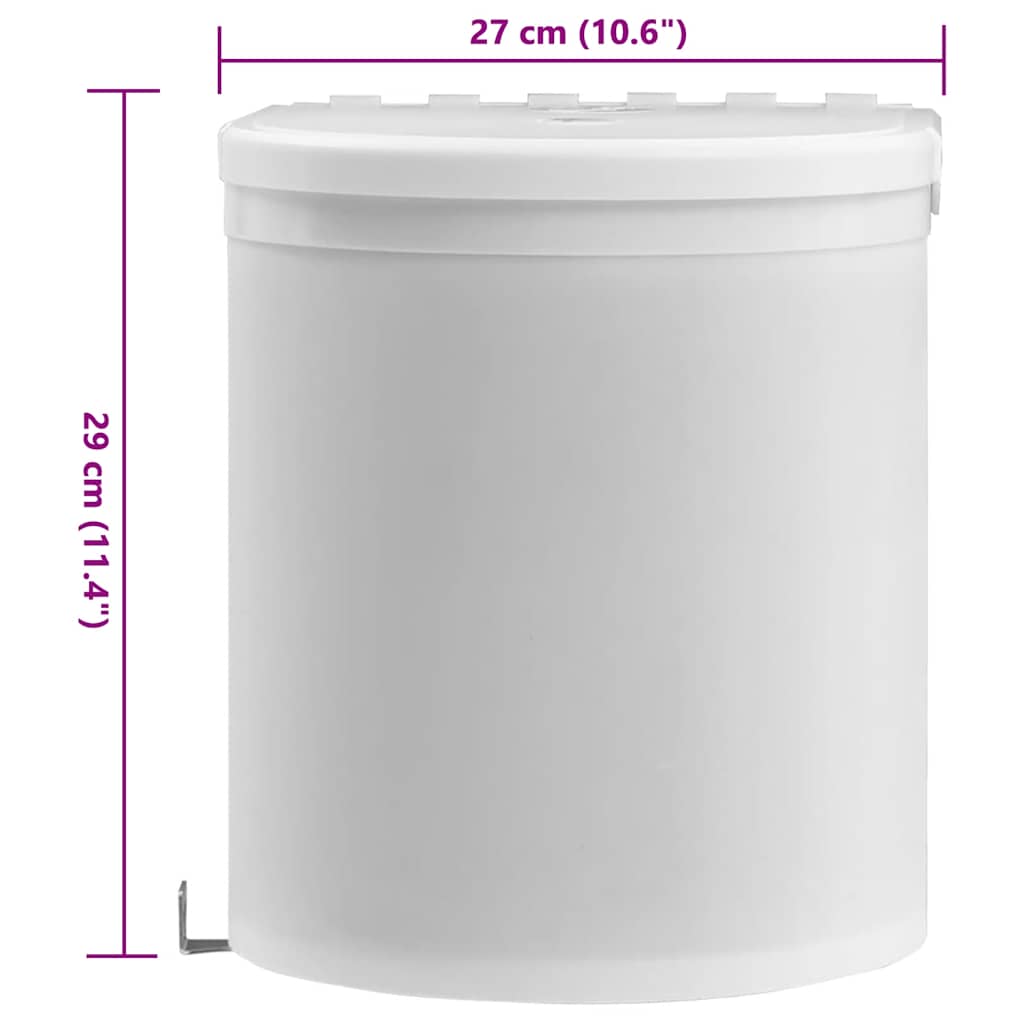 Kitchen Built-in Dust Bin Plastic 8 L