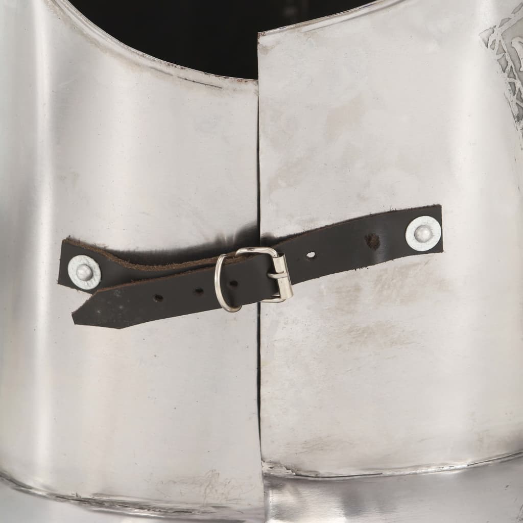 Medieval Knight Body Armour Cuirass Replica LARP Silver Steel
