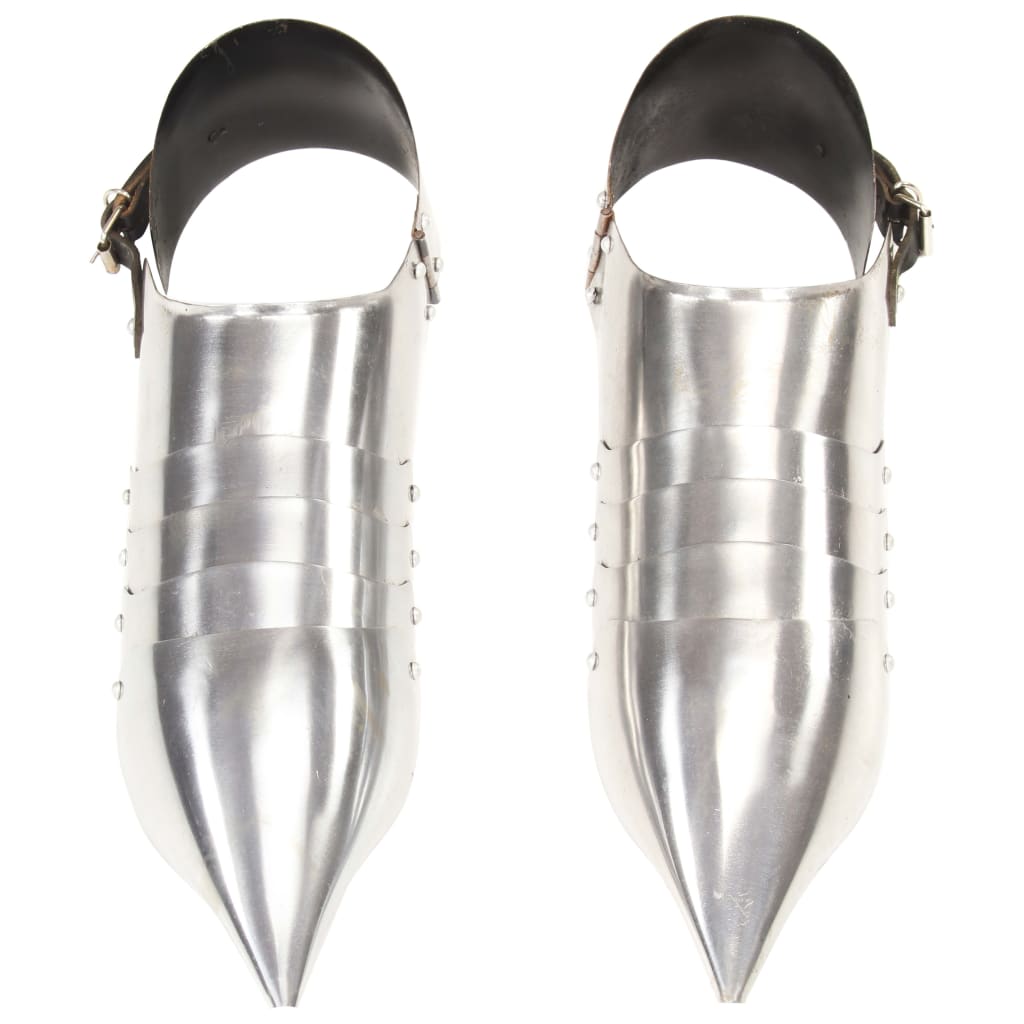Medieval Knight Armour Sabatons Replica LARP Silver Steel