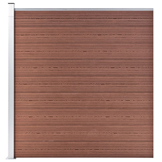 vidaXL Garden Fence WPC 175x186 cm Brown