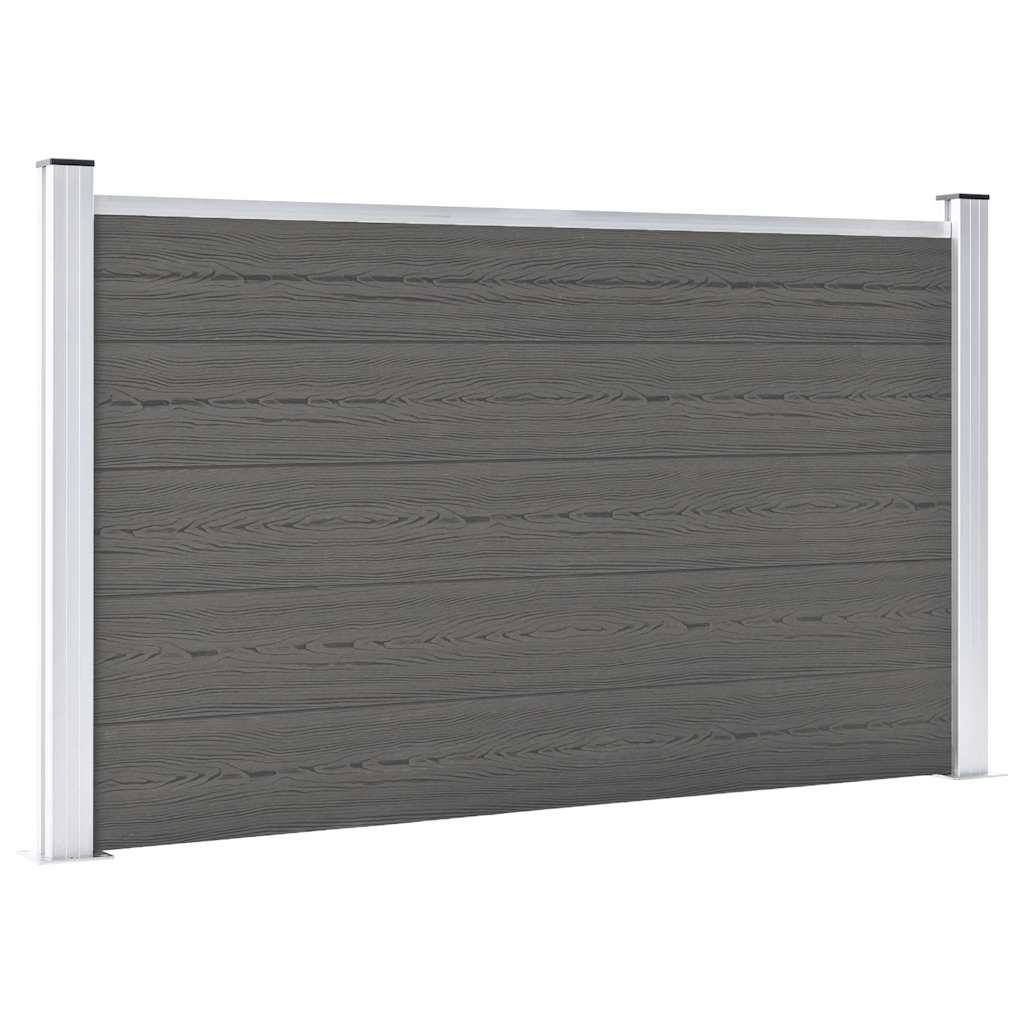 Garden Fence WPC 180x105 cm Grey
