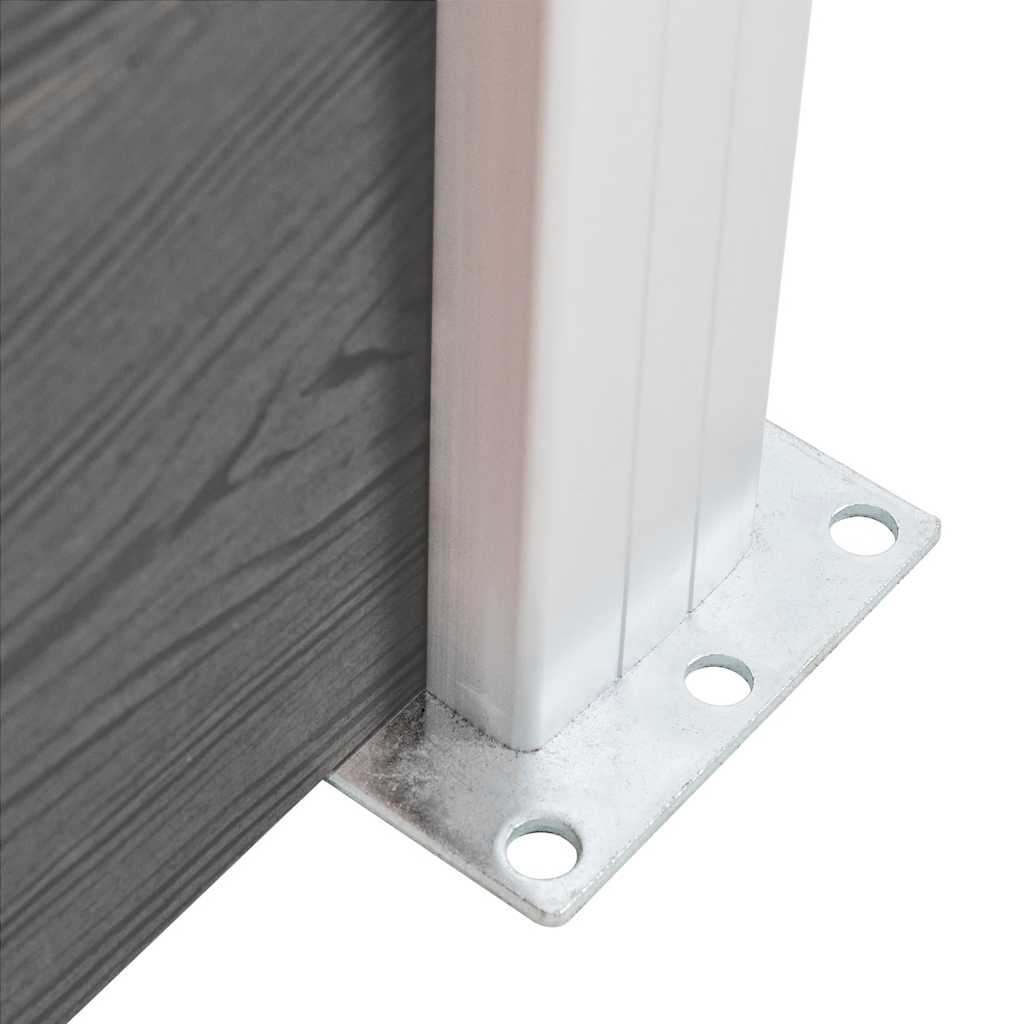 Garden Fence WPC 180x105 cm Grey