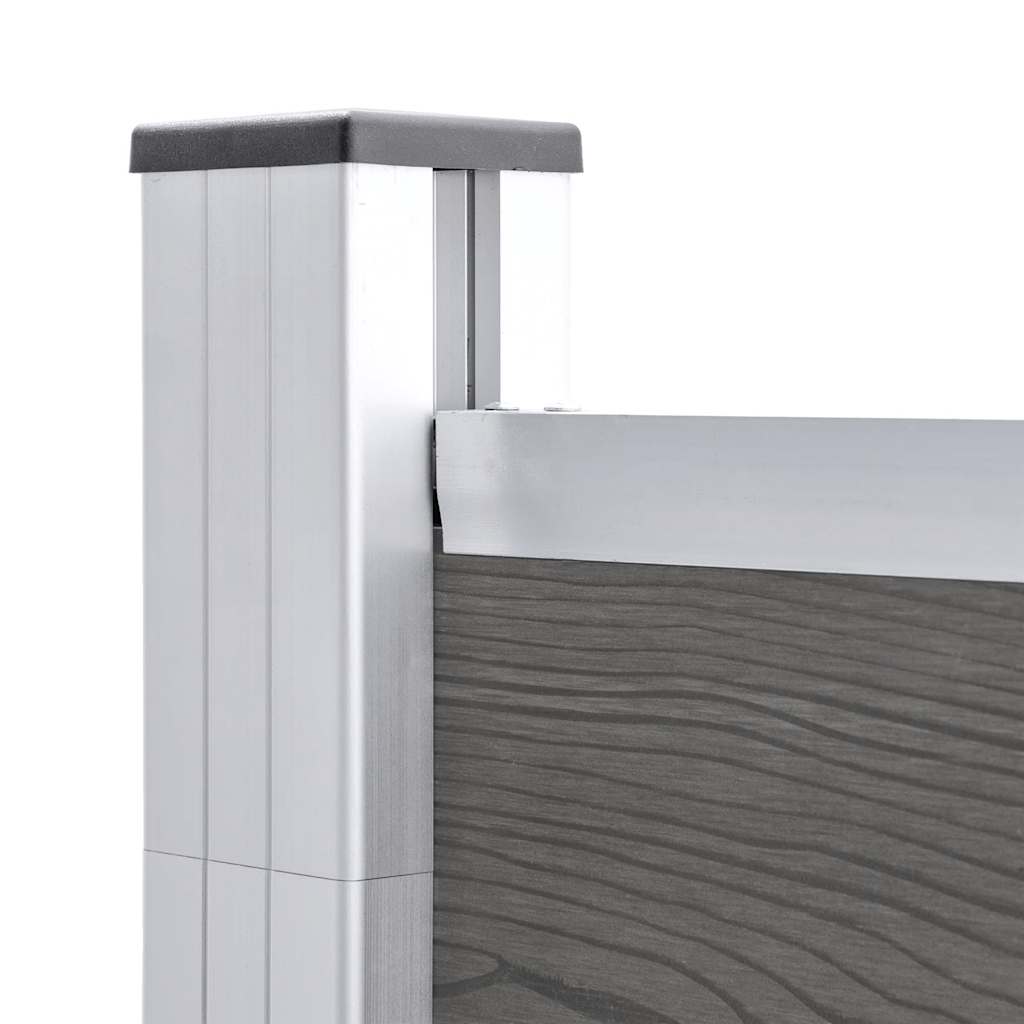 Garden Fence WPC 180x105 cm Grey