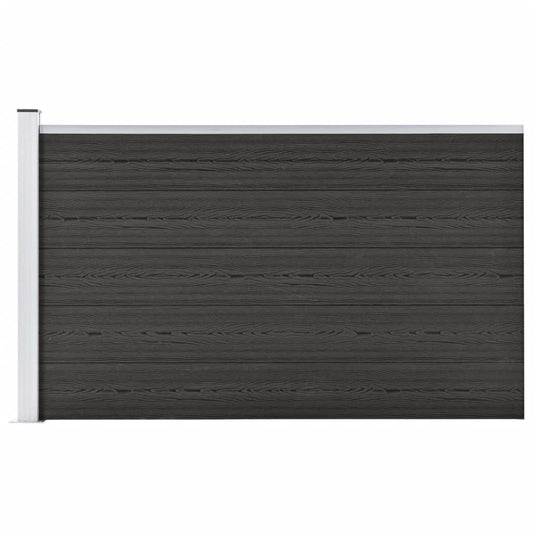 vidaXL Garden Fence WPC 175x105 cm Grey