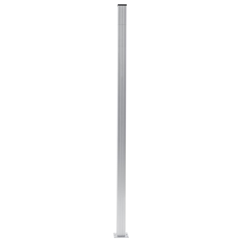 Fence Posts 2 pcs Aluminium 185 cm