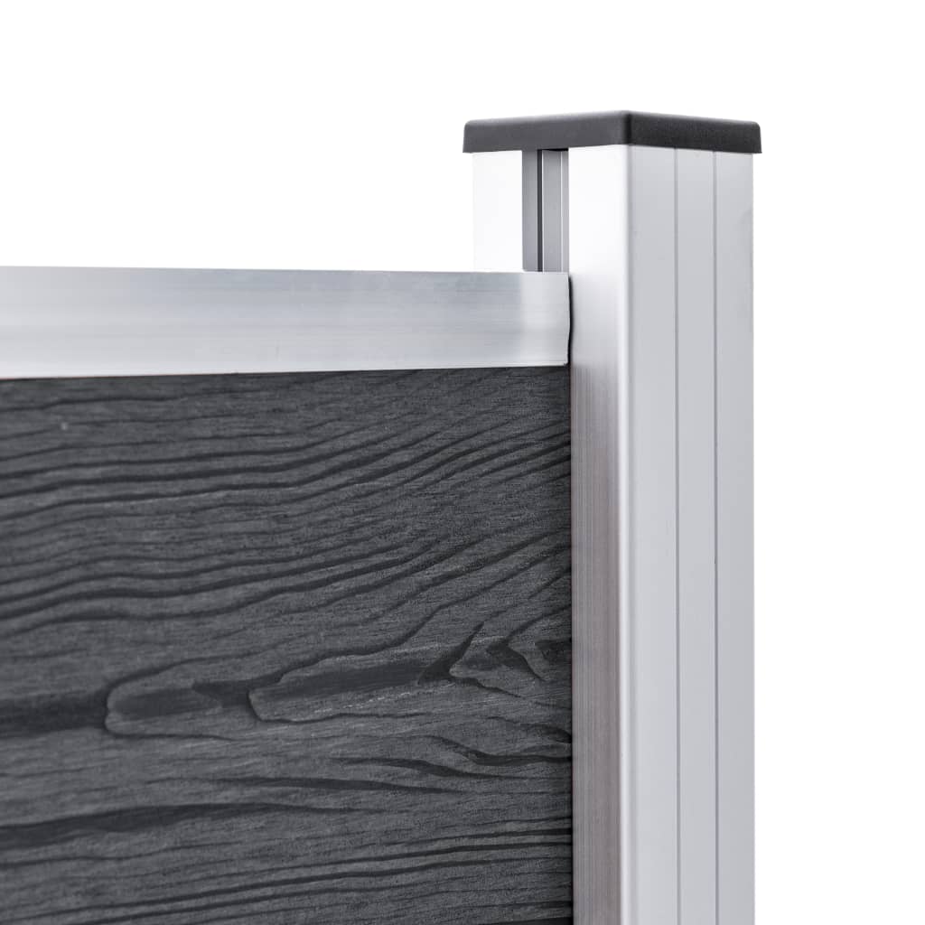 Fence Posts 2 pcs Aluminium 185 cm