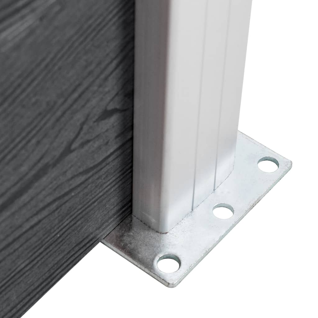 Fence Posts 2 pcs Aluminium 185 cm