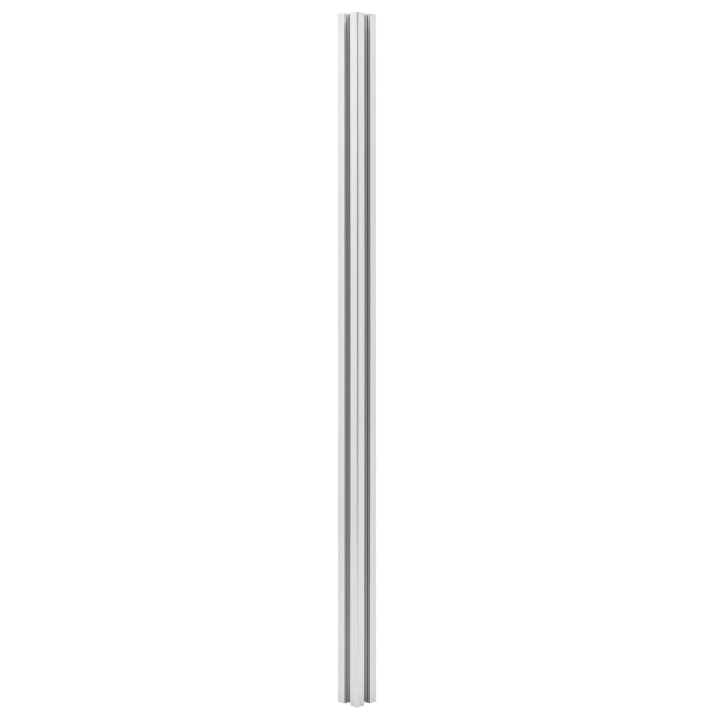 vidaXL Fence Posts 3 pcs Aluminium 185 cm