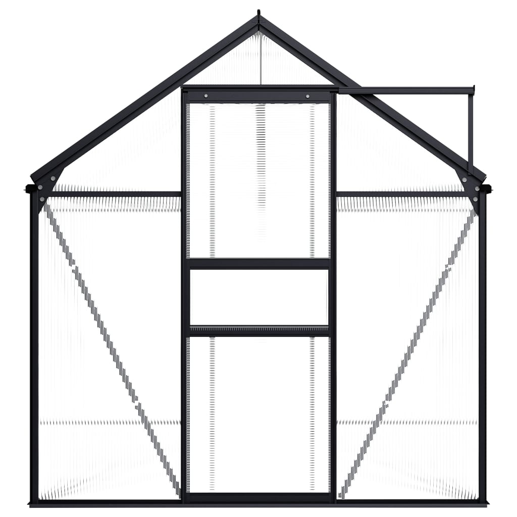 vidaXL Greenhouse Anthracite Aluminium 7.03 m²