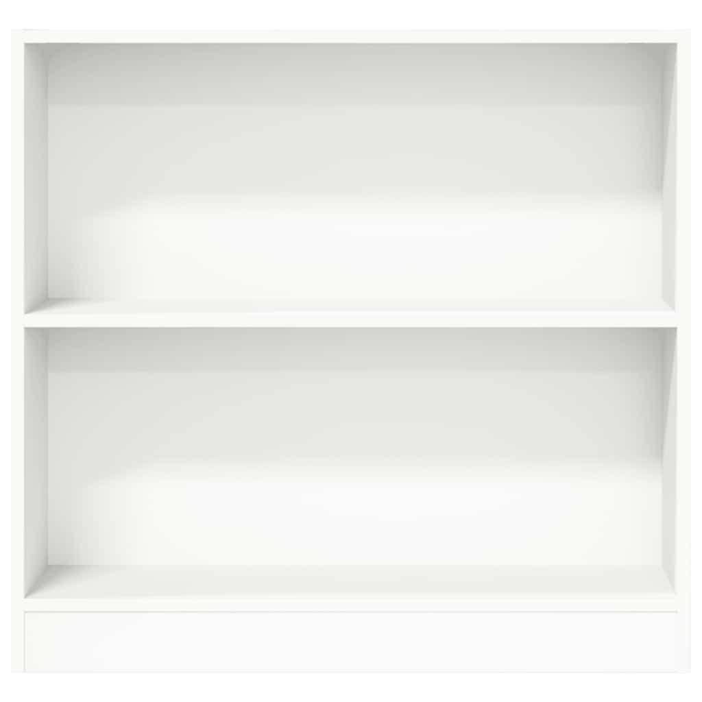 Bookcase White 80x24x75 cm Engineered Wood