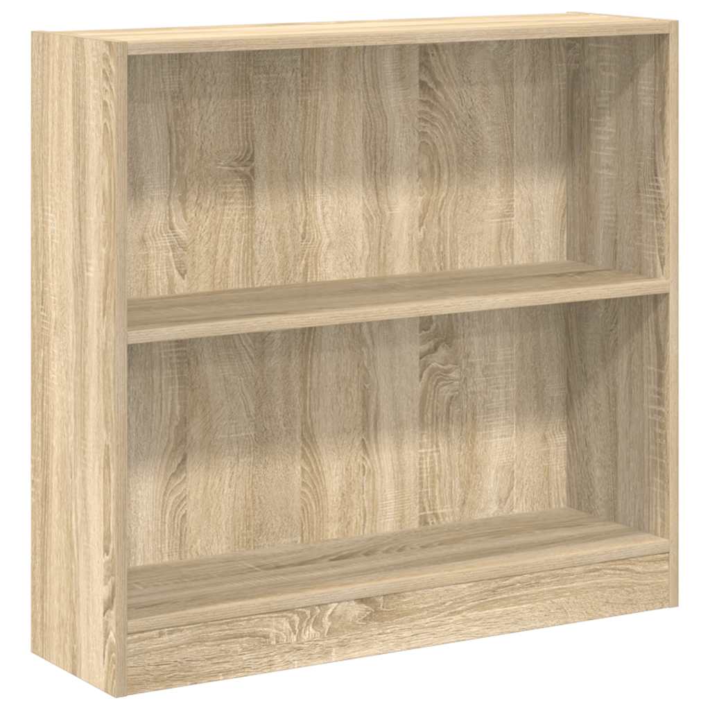 Bookcase Sonoma Oak 80x24x75 cm Engineered Wood