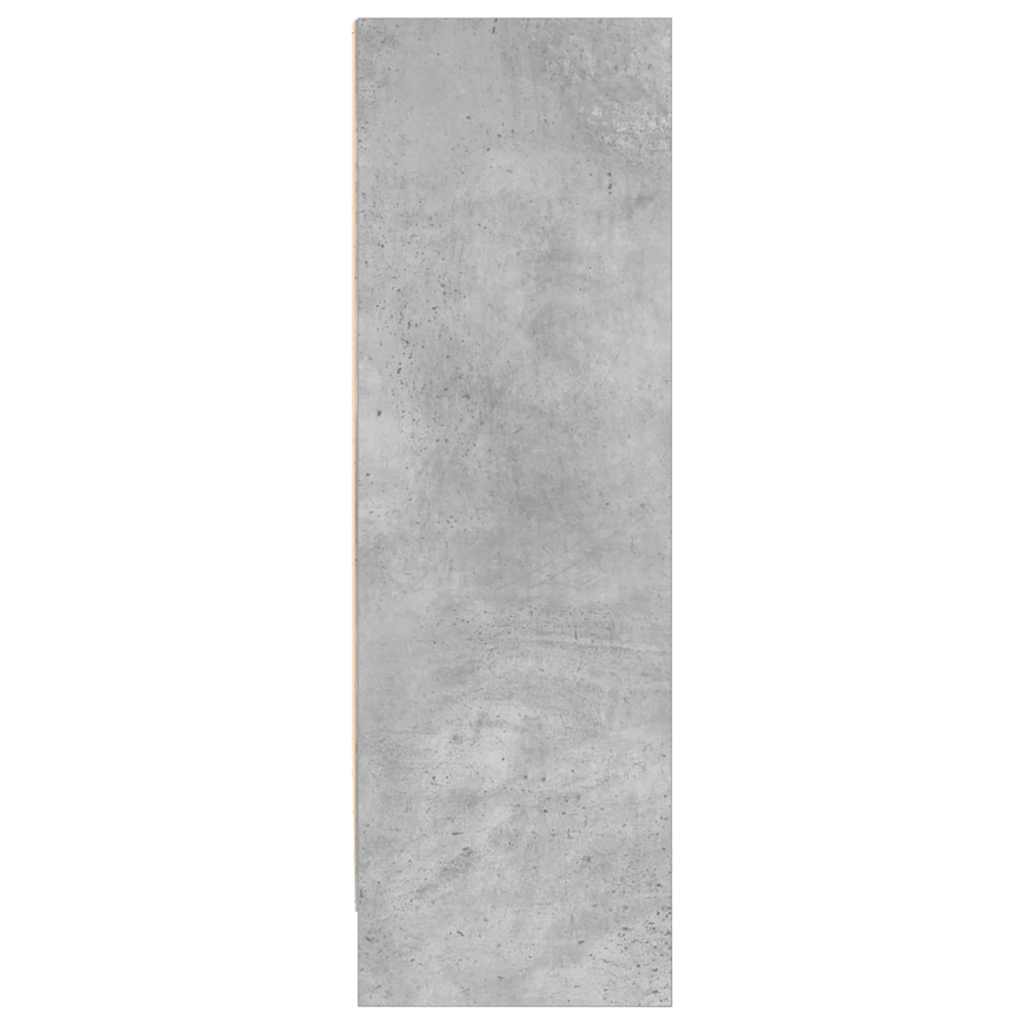 Bookcase Concrete Grey 80x24x75 cm Engineered Wood