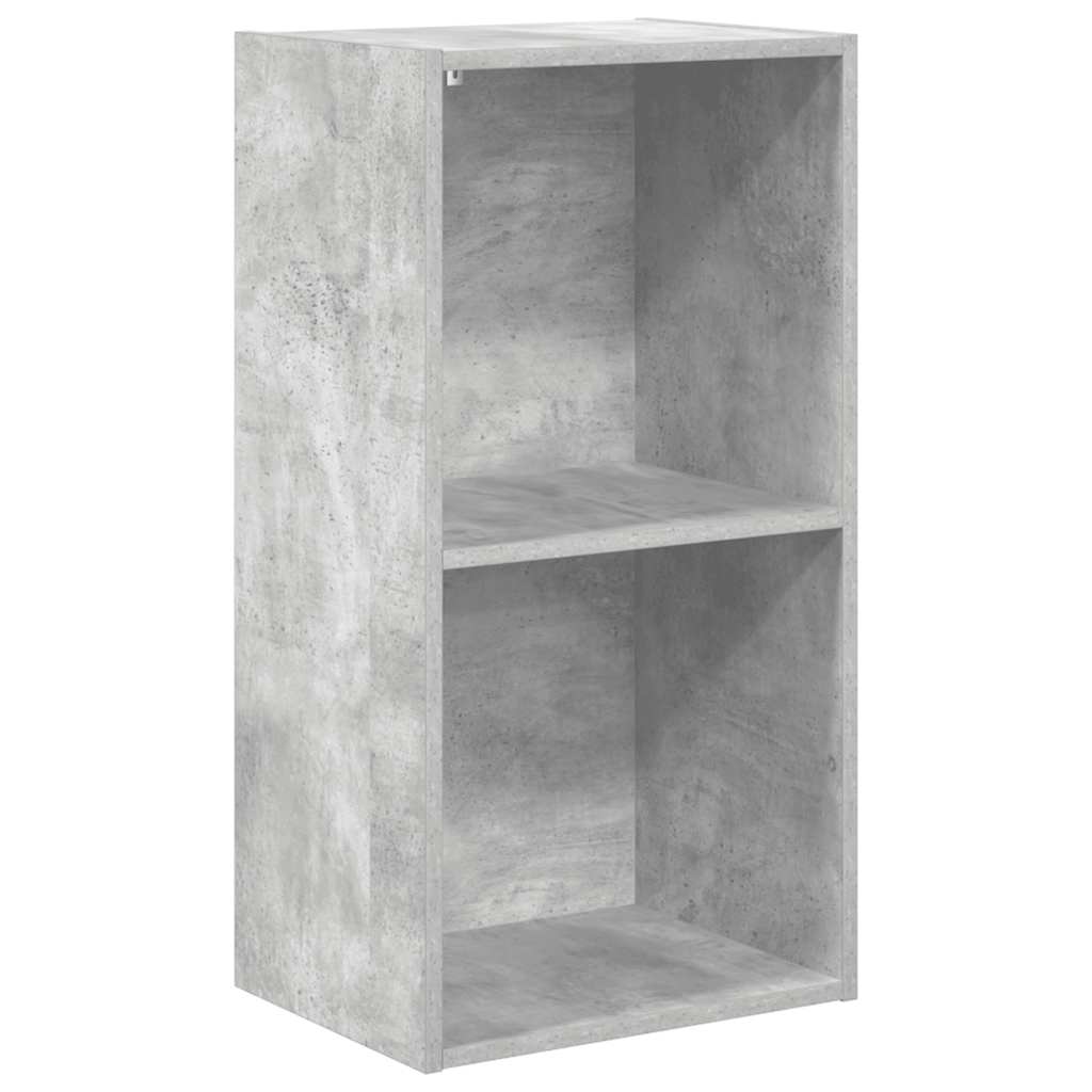 Bookcase Concrete Grey 40x30x76,5 cm Engineered Wood