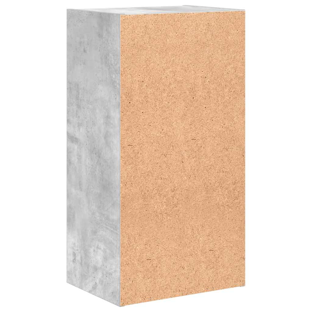 Bookcase Concrete Grey 40x30x76,5 cm Engineered Wood