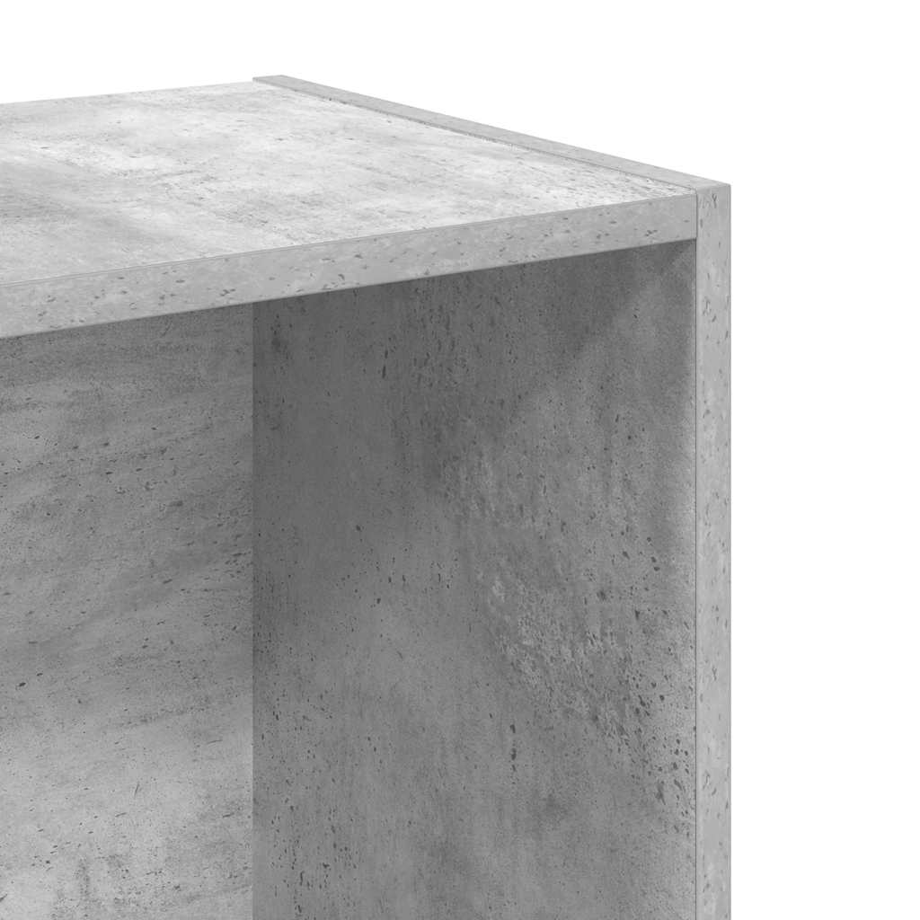 Bookcase Concrete Grey 40x30x76,5 cm Engineered Wood