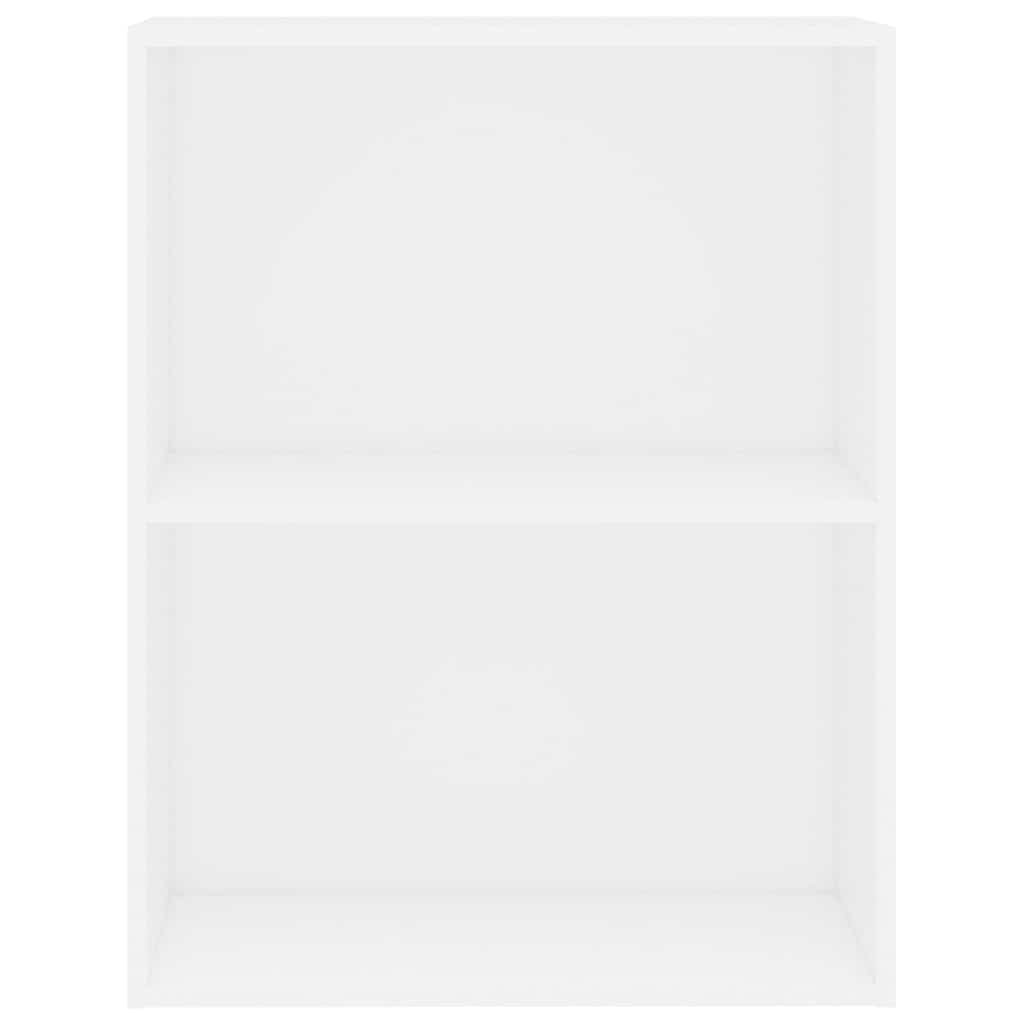 Bookcase White 60x30x76,5 cm Engineered Wood