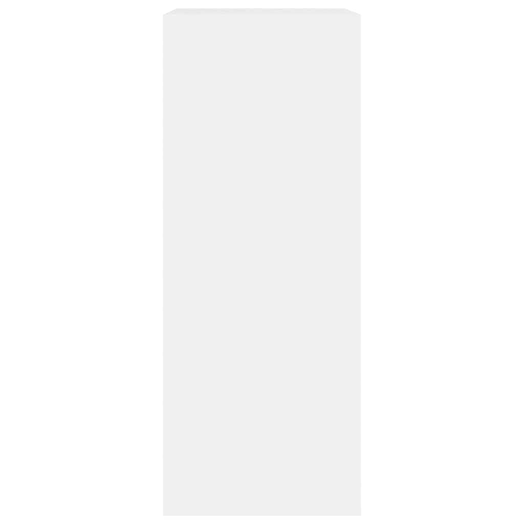 Bookcase White 60x30x76,5 cm Engineered Wood