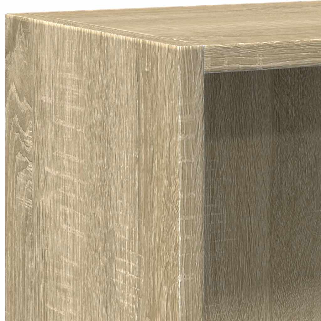 Bookcase Sonoma Oak 60x30x76,5 cm Engineered Wood