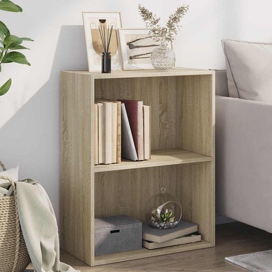Bookcase Sonoma Oak 60x30x76,5 cm Engineered Wood