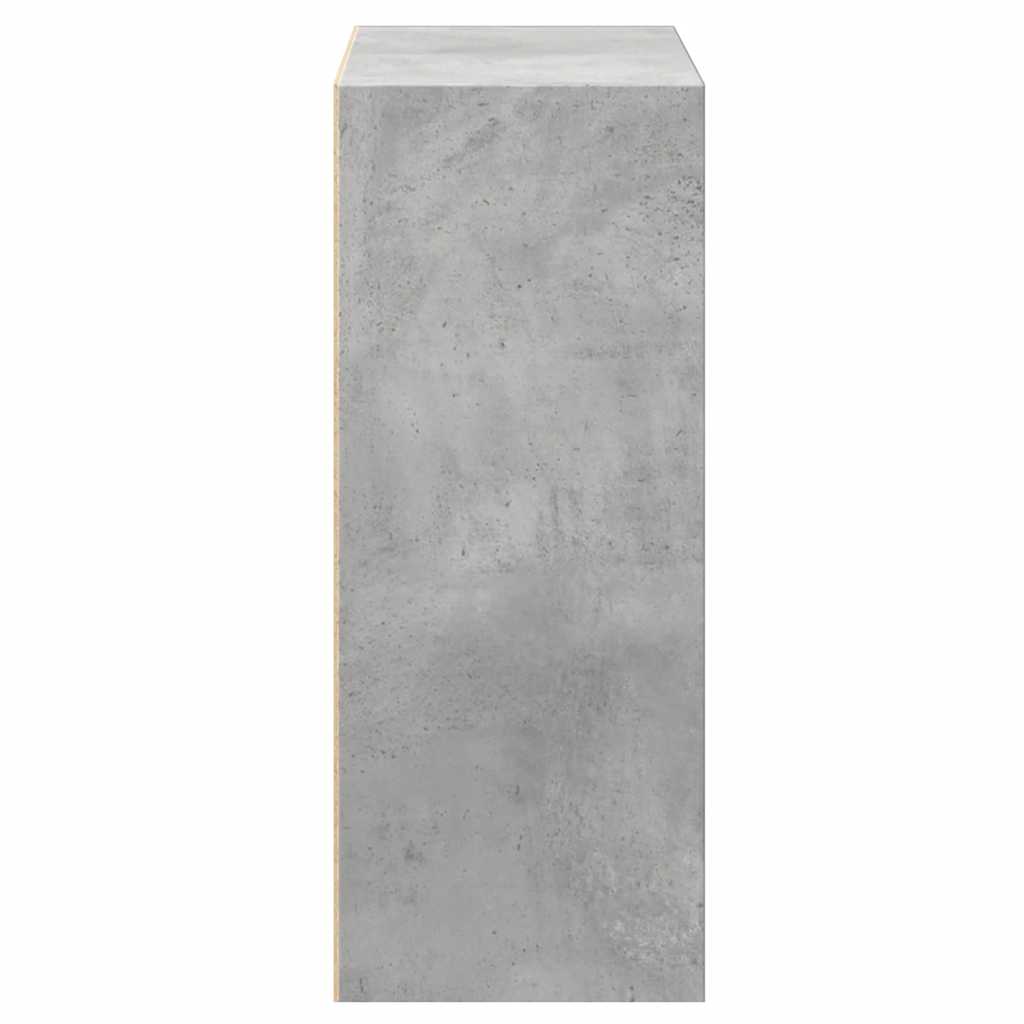 Bookcase Concrete Grey 60x30x76,5 cm Engineered Wood