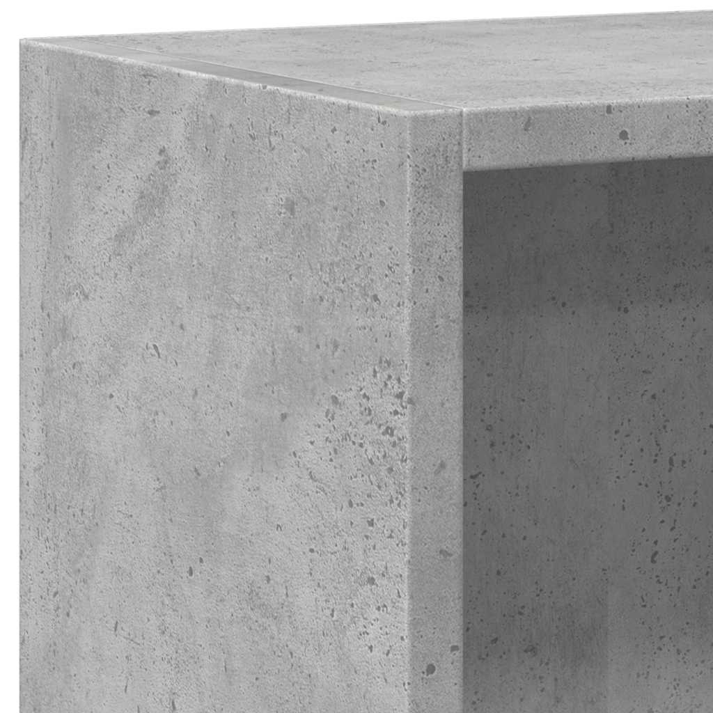 Bookcase Concrete Grey 60x30x76,5 cm Engineered Wood