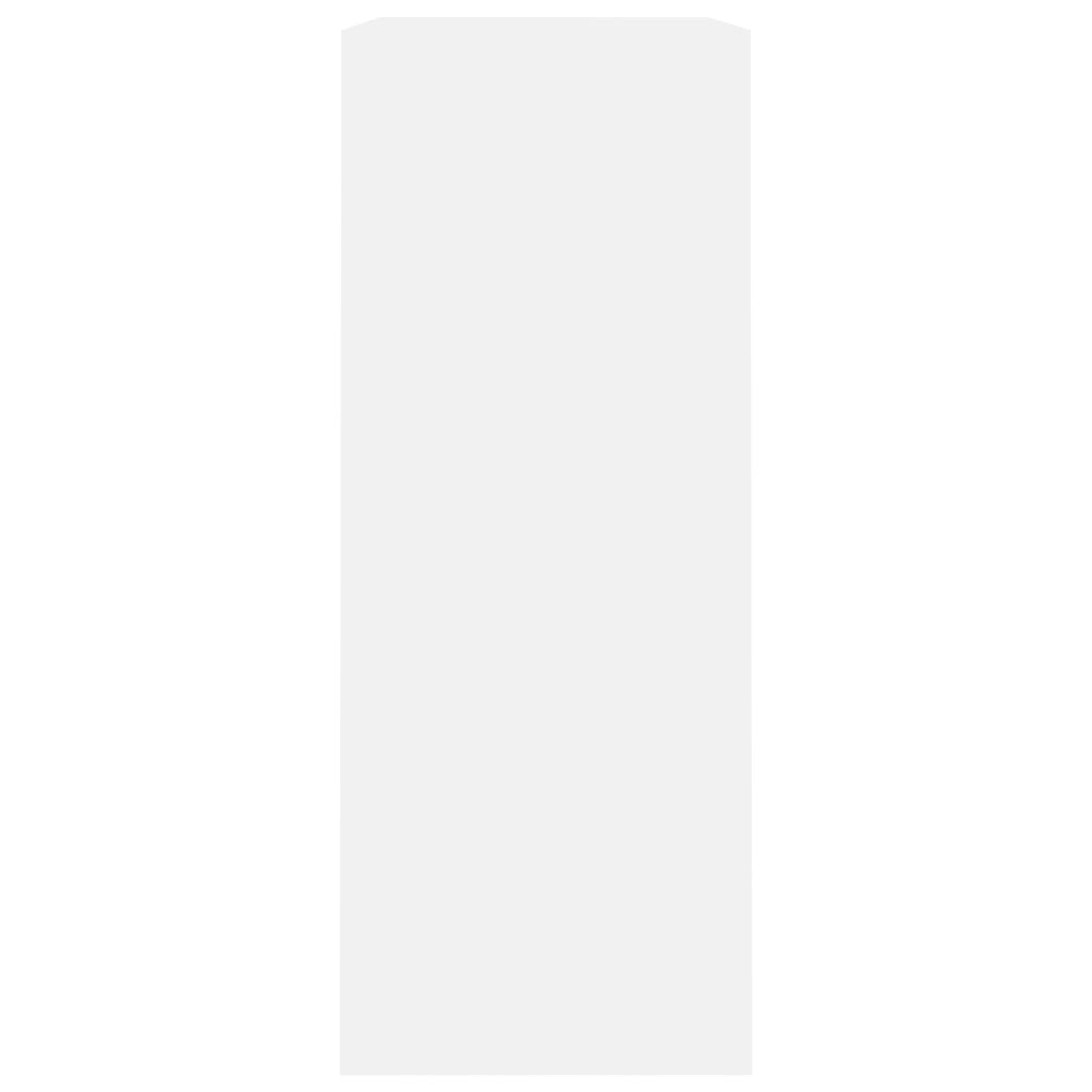 Bookcase White 80x30x76,5 cm Engineered Wood