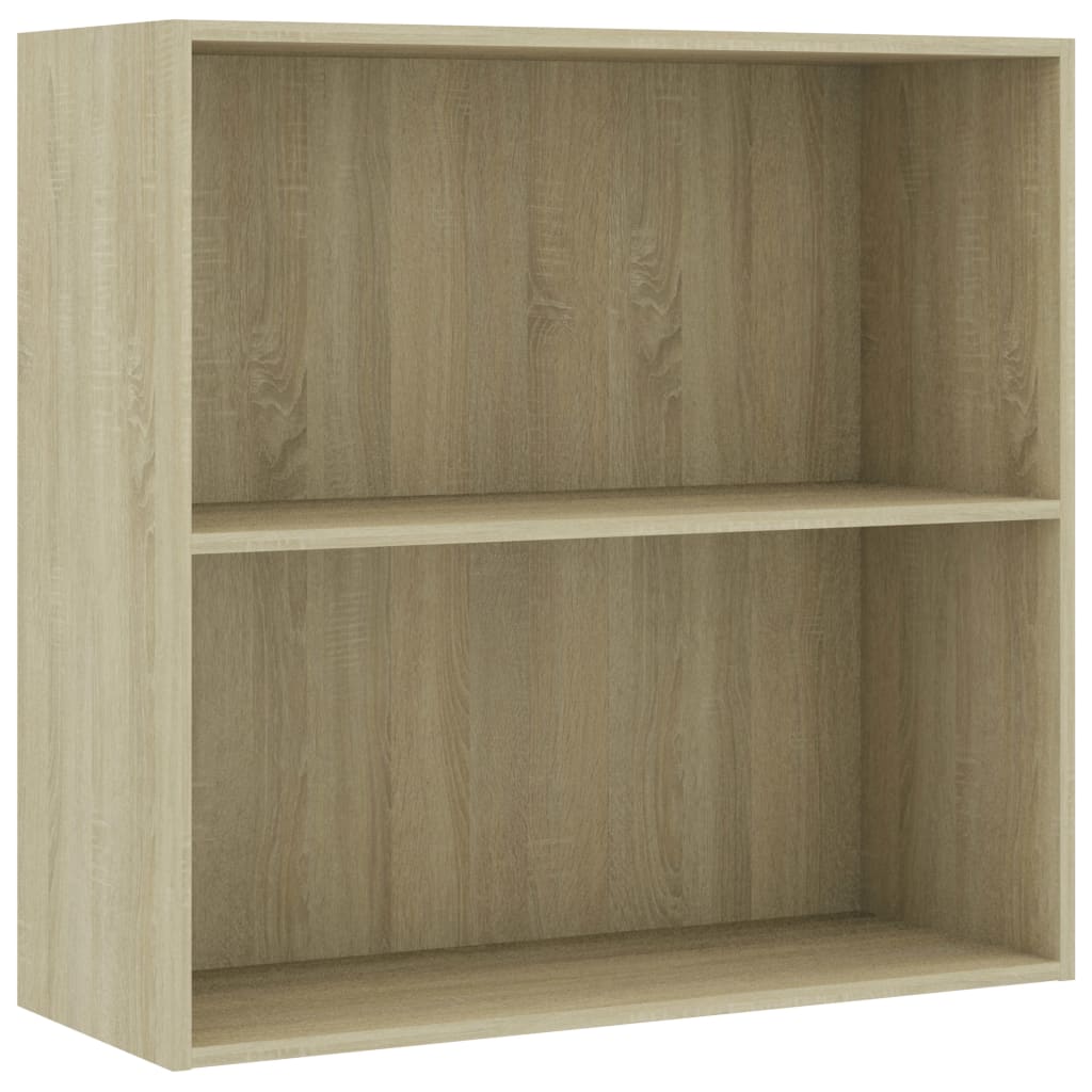Bookcase Sonoma Oak 80x30x76,5 cm Engineered Wood