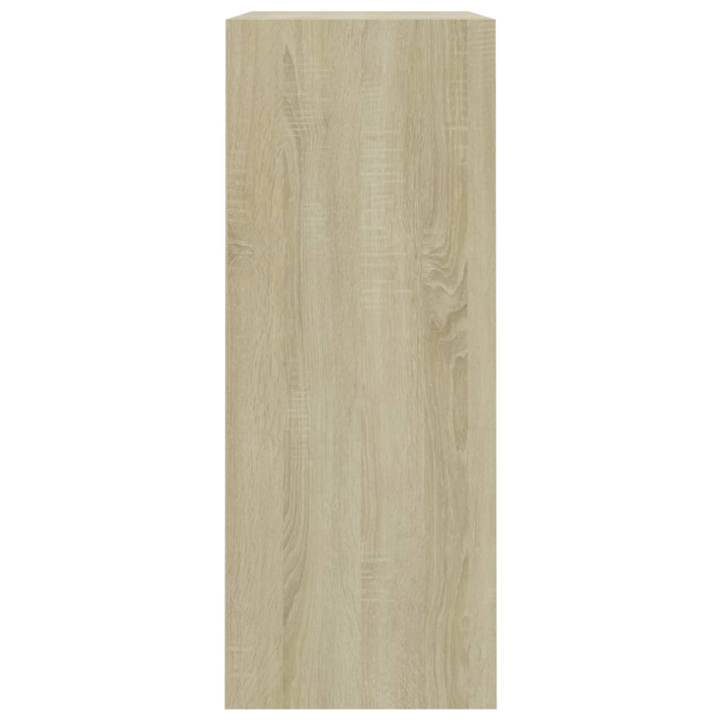 Bookcase Sonoma Oak 80x30x76,5 cm Engineered Wood