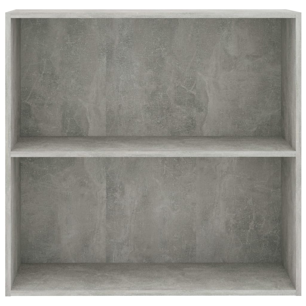Bookcase Concrete Grey 80x30x76,5 cm Engineered Wood