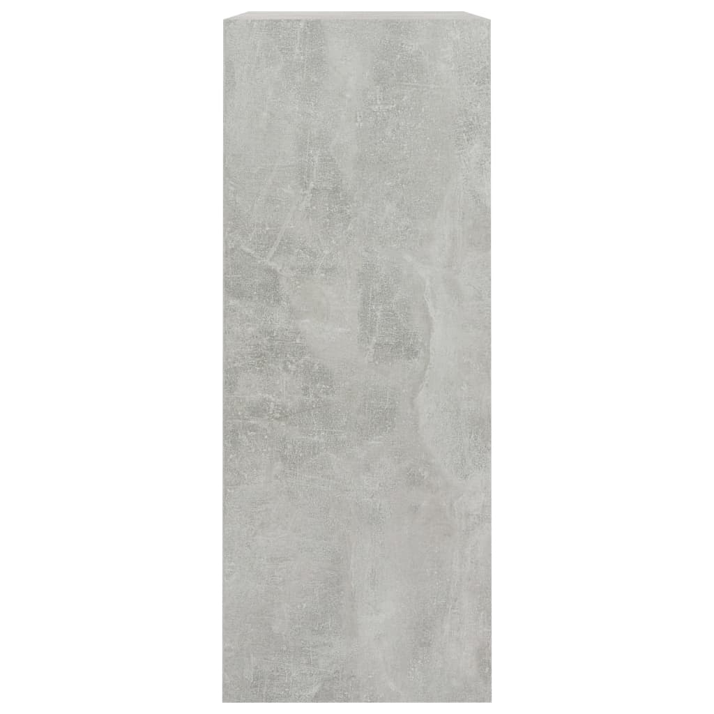 Bookcase Concrete Grey 80x30x76,5 cm Engineered Wood