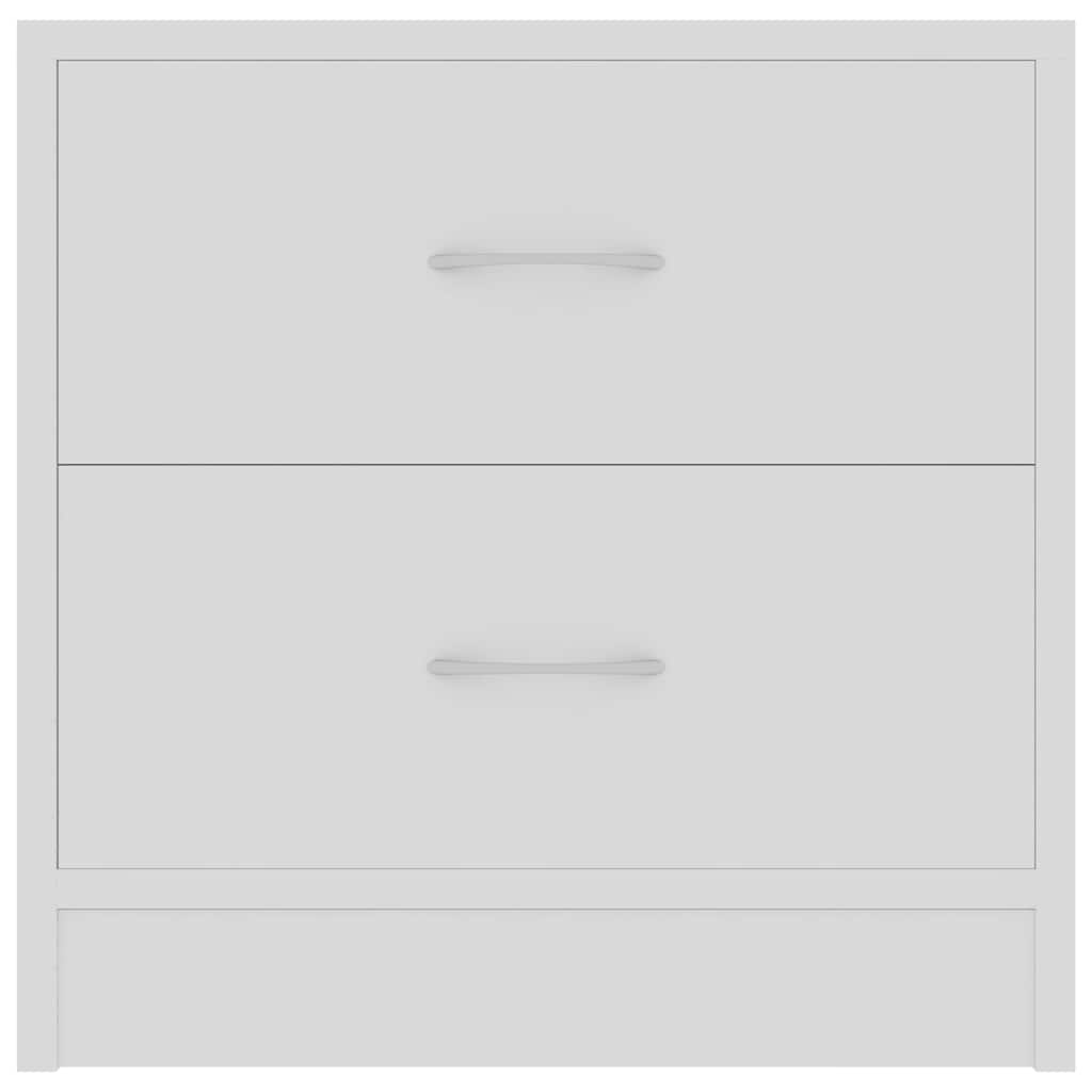 Bedside Cabinets 2 pcs White 40x30x40 cm Engineered Wood