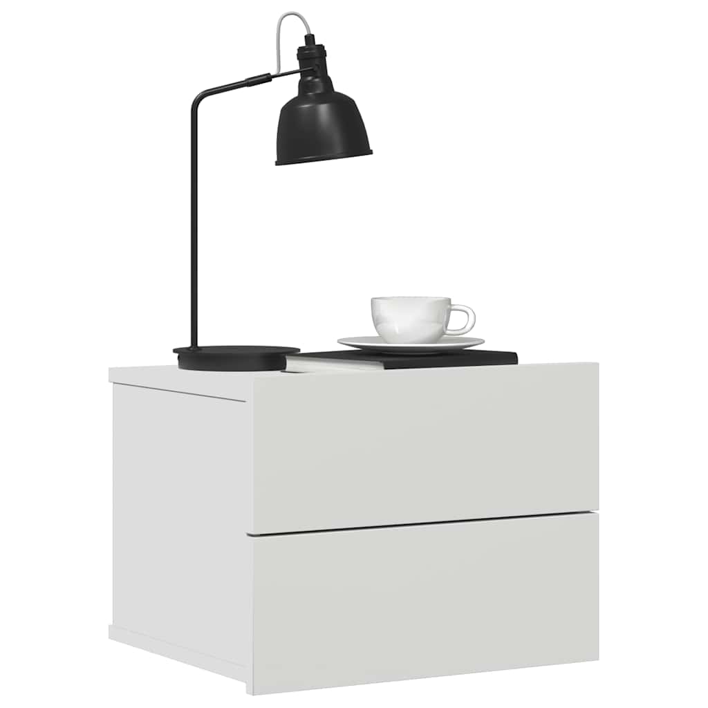 Bedside Cabinet White 40x30x30 cm Engineered Wood
