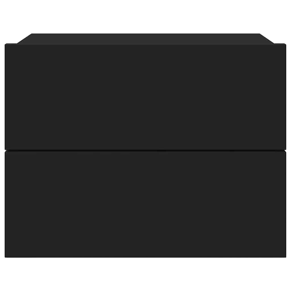 801055 vidaXL Bedside Cabinet Black 40x30x30 cm Engineered Wood