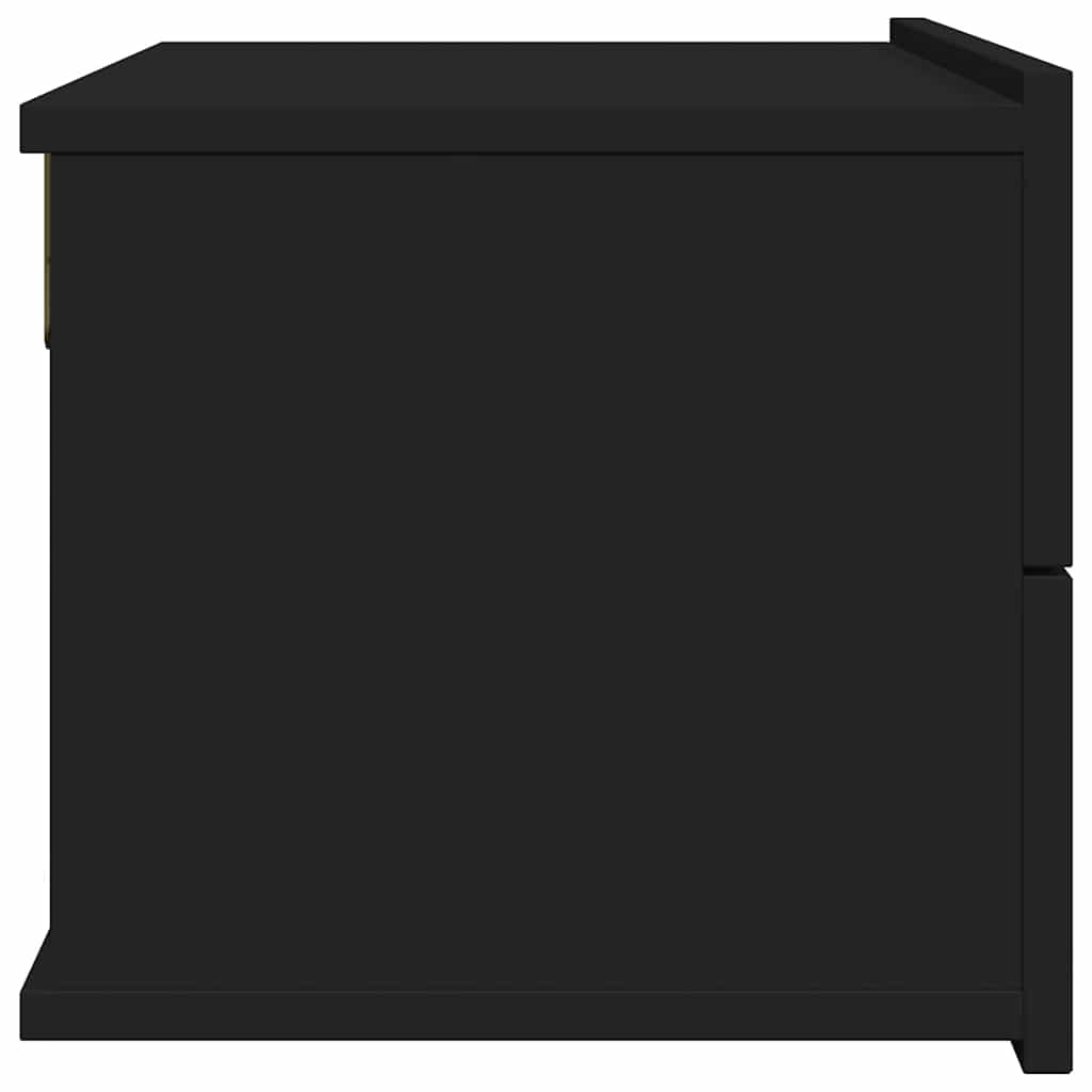 801055 vidaXL Bedside Cabinet Black 40x30x30 cm Engineered Wood